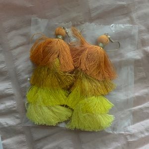 Orange Ombre Earrings